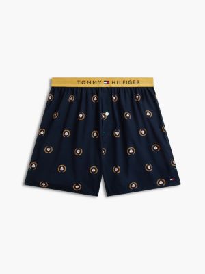 Трусы-боксеры для мужчин, с принтом, тканый — Tommy Hilfiger, цвет: Синий — фото 5