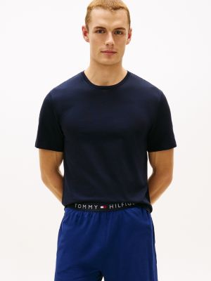 Мужские топы Tommy Hilfiger Cotton Classics Crewneck Undershirt 3-Pack, цвет: Морской — фото 2