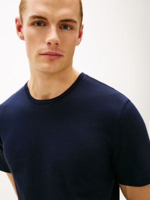 Мужские топы Tommy Hilfiger Cotton Classics Crewneck Undershirt 3-Pack, цвет: Морской — фото 3