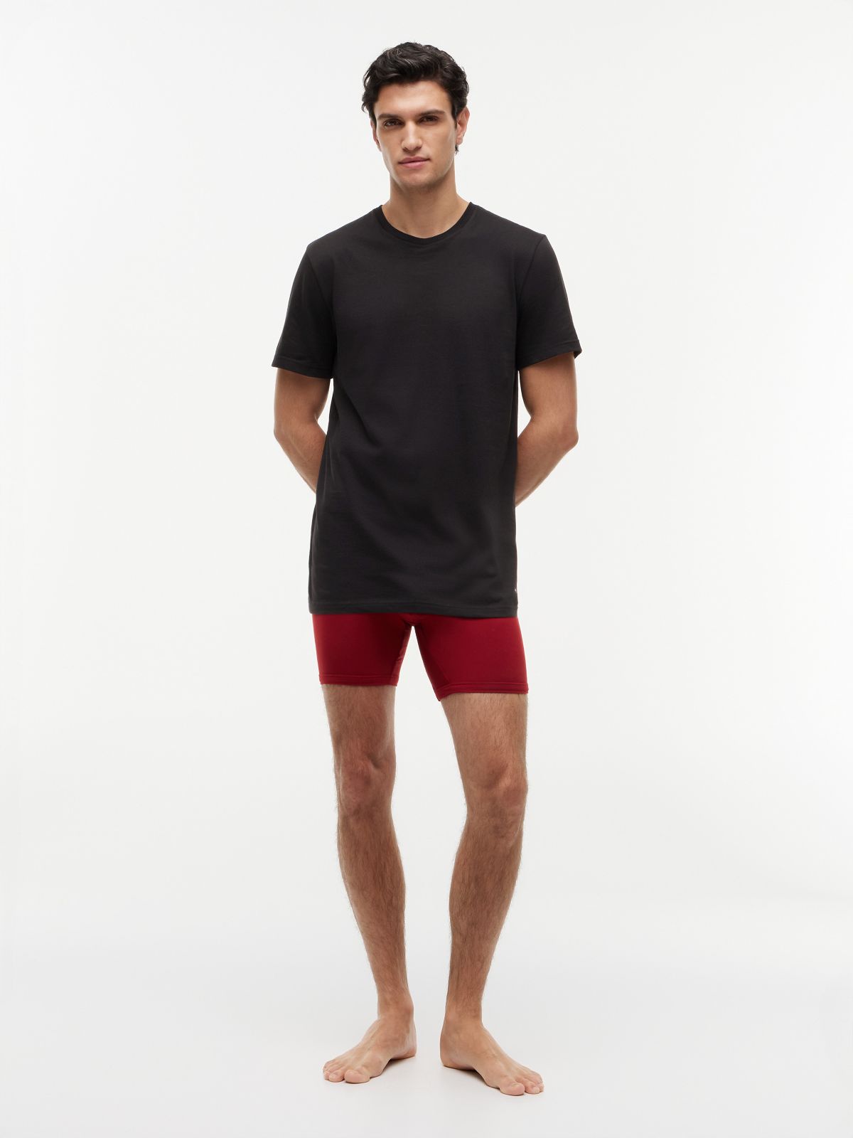 Cotton Classics Crewneck Undershirt 3-Pack — Black
