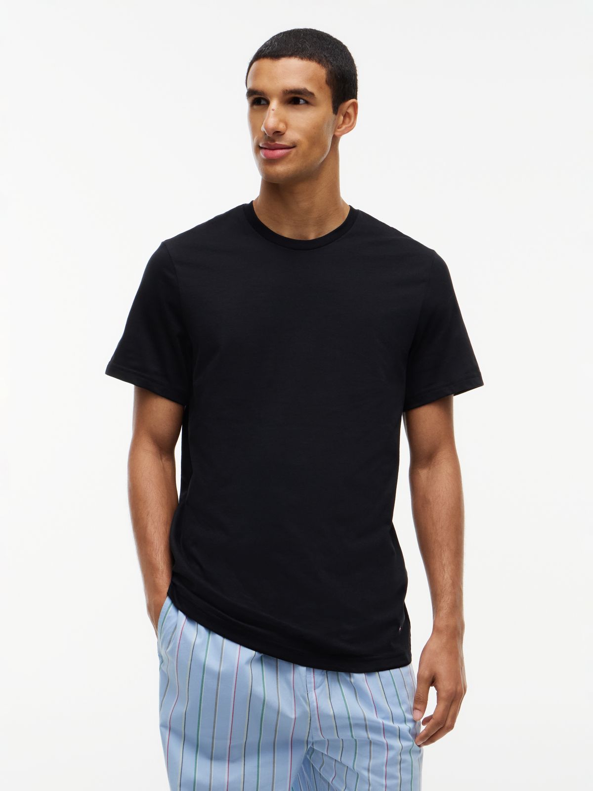 Cotton Classics Crewneck Undershirt 3-Pack — Black Pepper