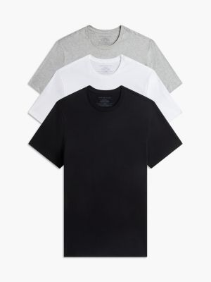 Cotton Classics Crewneck Undershirt 3-Pack, Black Pepper