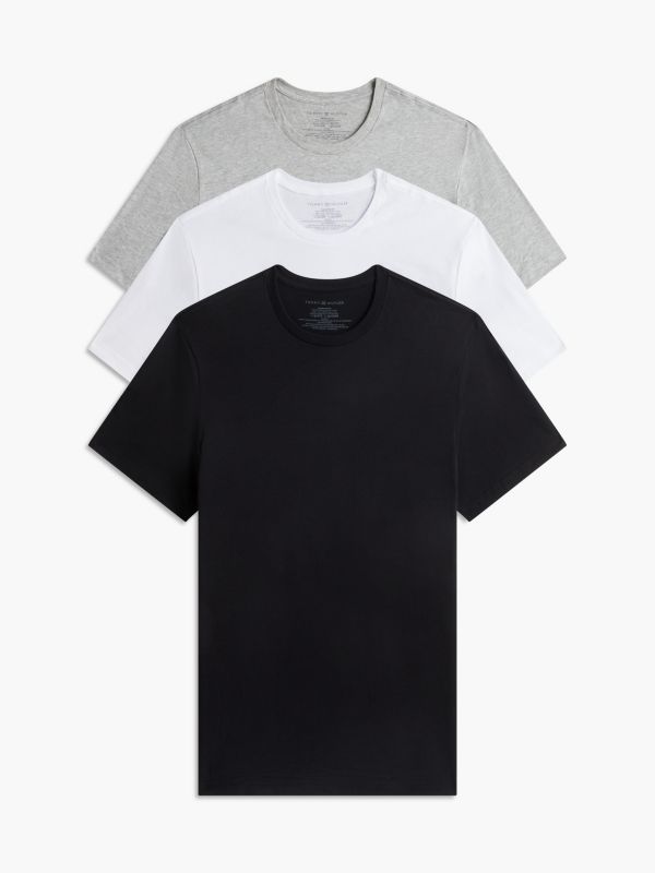 Cotton Classics Crewneck Undershirt 3-Pack — Black Pepper