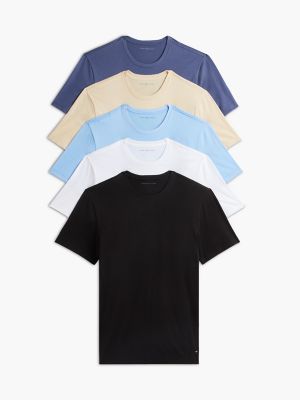 Cotton Classics Crewneck Undershirt 5-Pack, Ivory