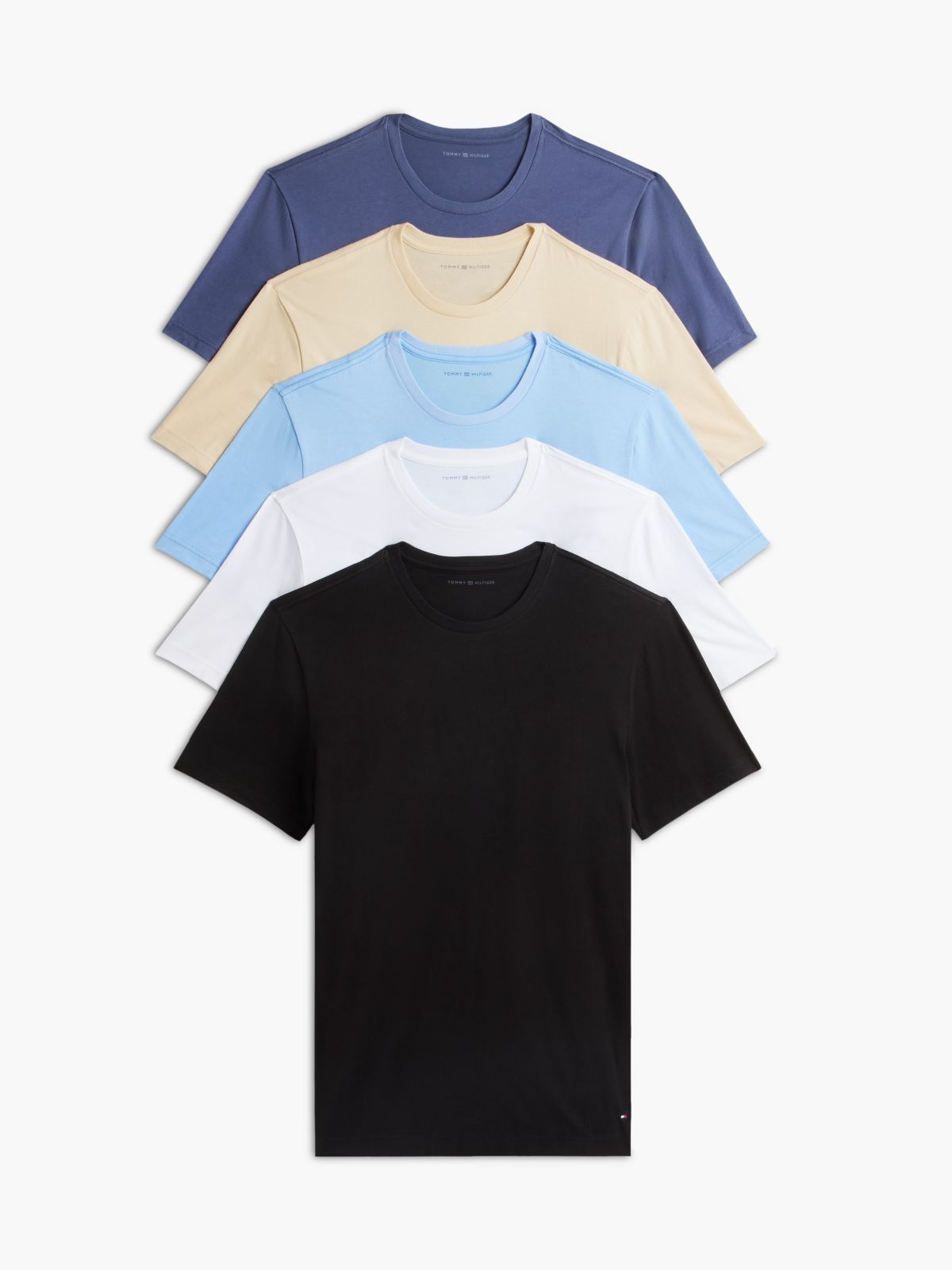 Cotton Classics Crewneck Undershirt 5-Pack — Ivory
