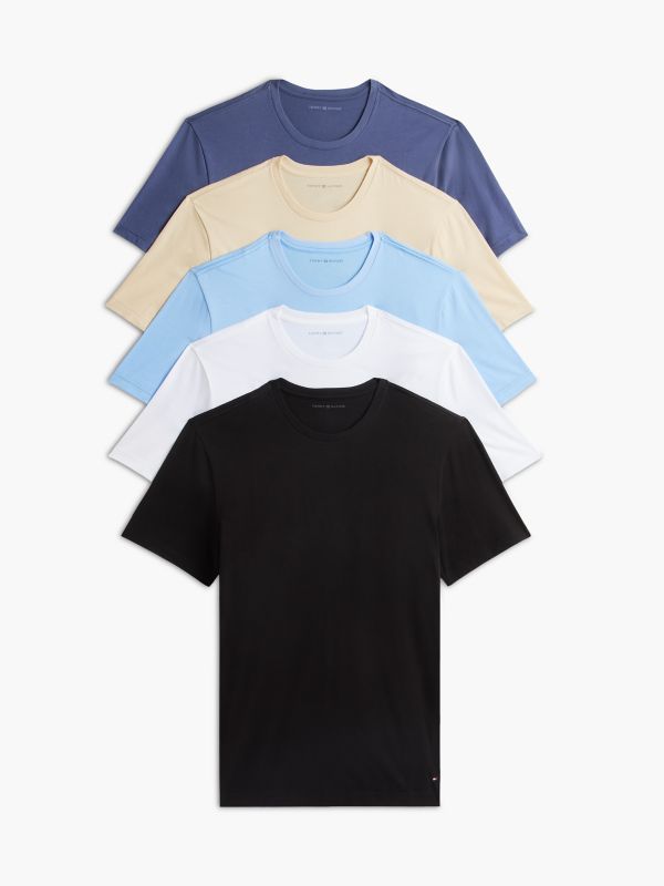 Cotton Classics Crewneck Undershirt 5-Pack — Ivory