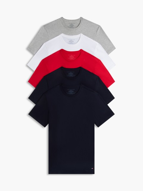 Мужские топы Tommy Hilfiger Cotton Classics Crewneck Undershirt 5-Pack