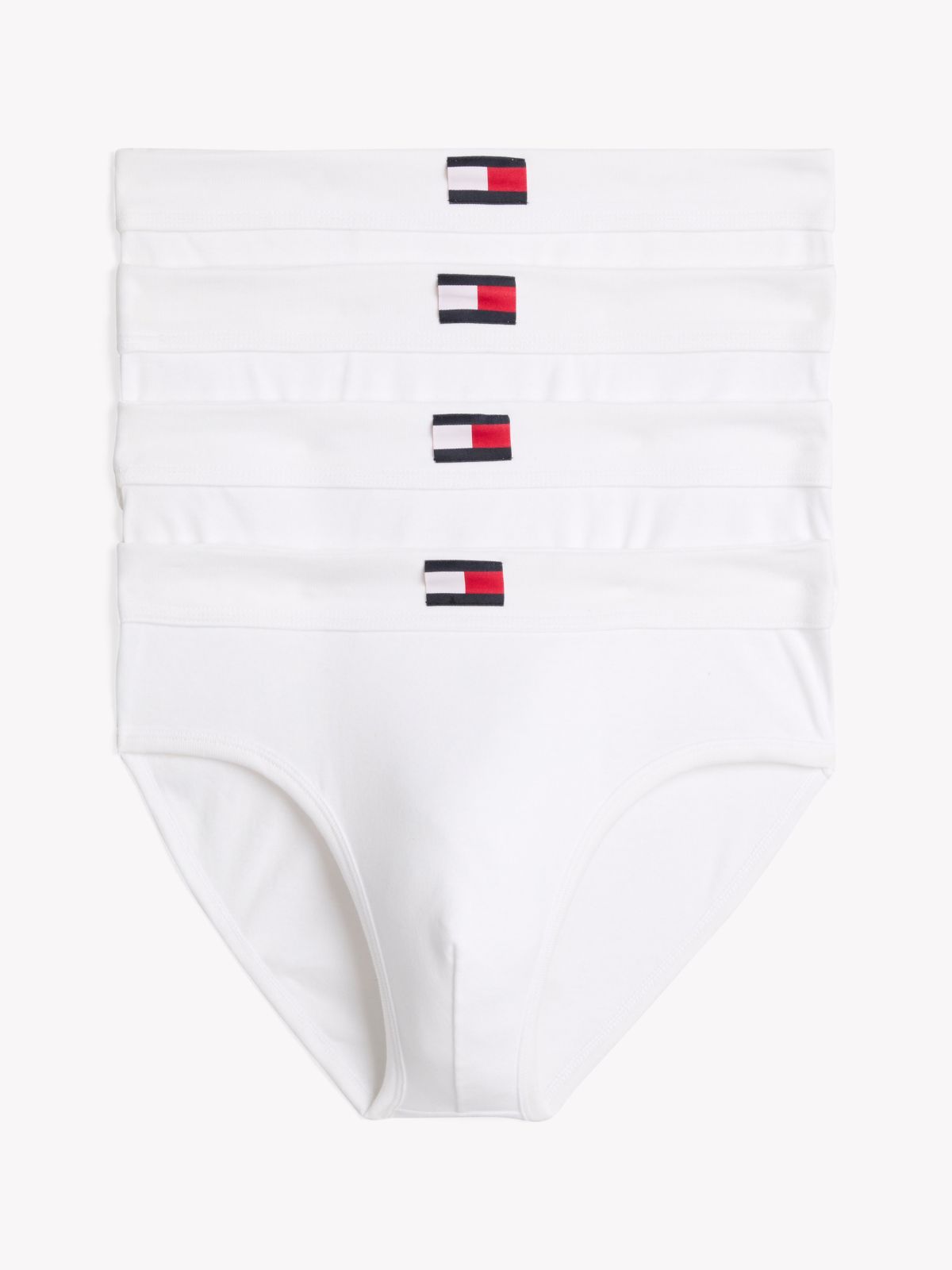 Cotton Classics Hip Brief 4-Pack — White