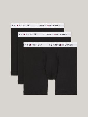 Tommy Hilfiger Men's 3 Pack Cotton Classics Boxer Briefs, Grey