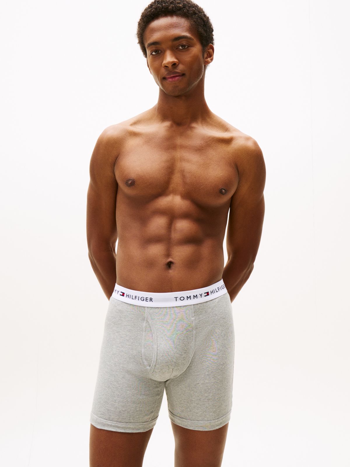 Cotton Classics Boxer Brief 3-Pack — Grey Heather