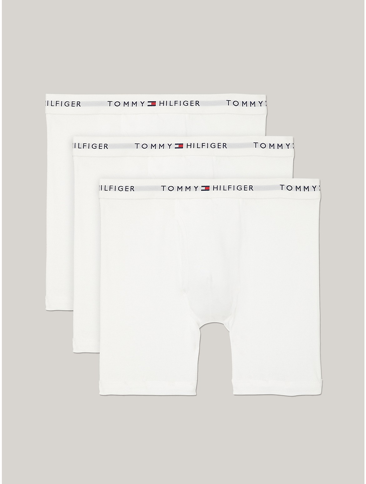 Shop Tommy Hilfiger Cotton Classics Boxer Brief 3 In White