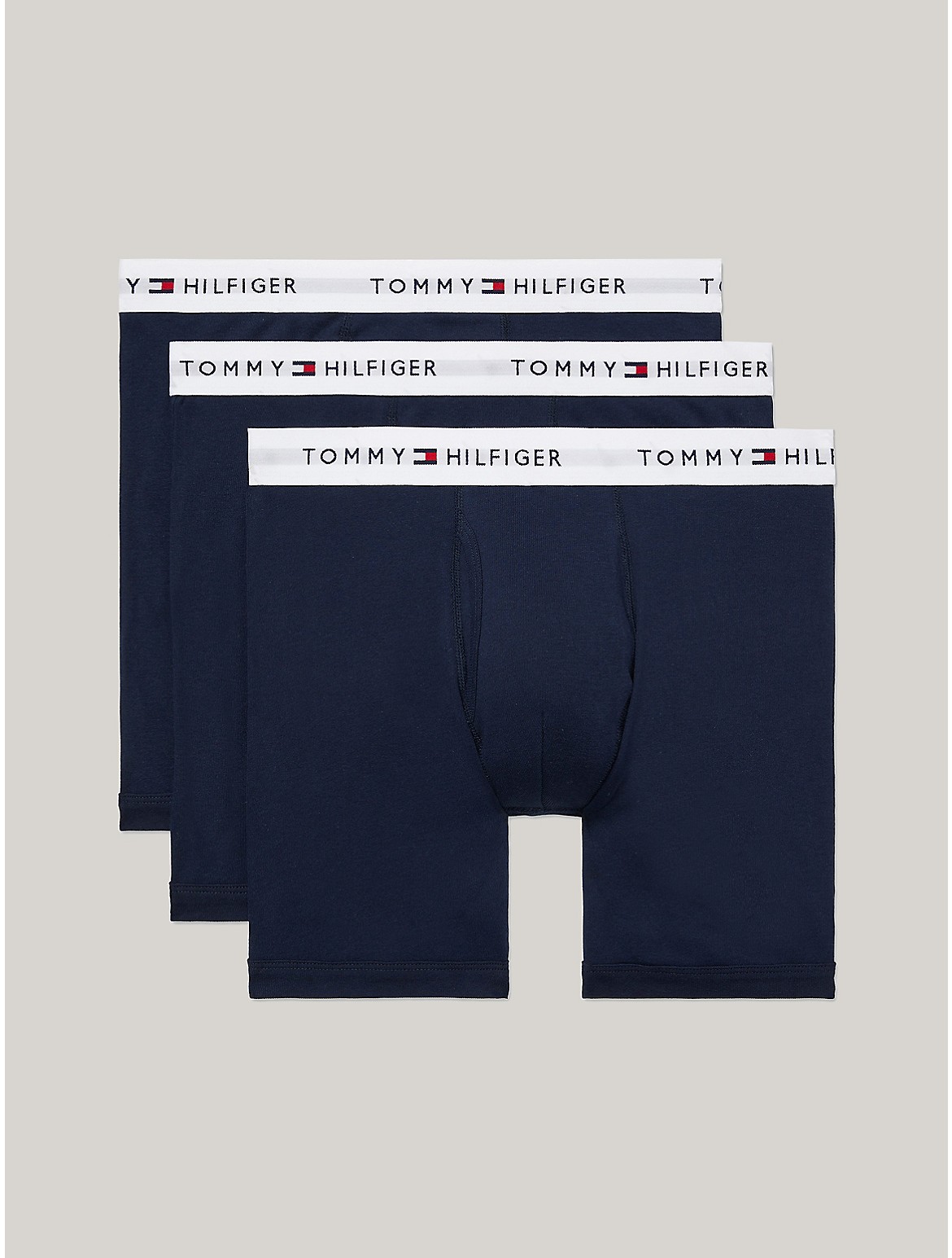 Tommy Hilfiger Cotton Classics Boxer Brief 3pk In Navy
