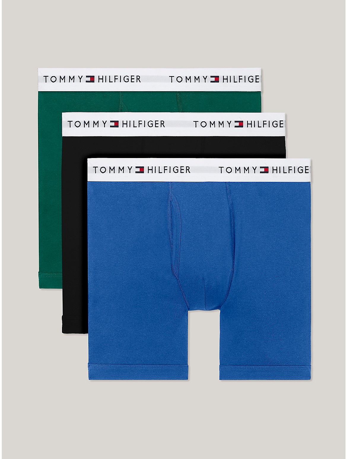 Tommy Hilfiger Cotton Classics Boxer Brief 3pk In Vibrant Royal