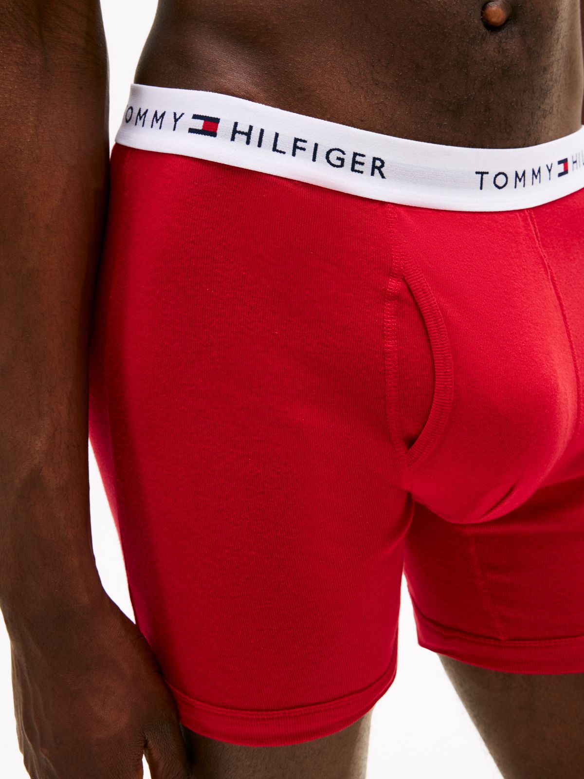 Cotton Classics Boxer Brief 3-Pack — Red