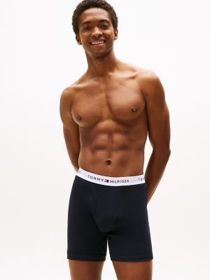 Cotton Classics Boxer Brief 3-Pack, Vintage Blue
