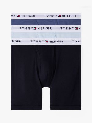 Cotton Classics Boxer Brief 3-Pack, Vintage Blue