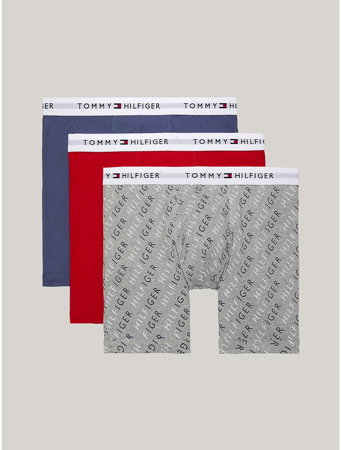 Tommy Hilfiger Men's Cotton Classics Boxer Brief 3-Pack - Grey - XL