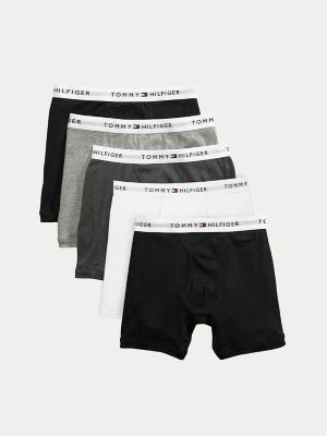 Tommy Hilfiger Pure Cotton Solid Boxer Briefs 3 in Green for Men