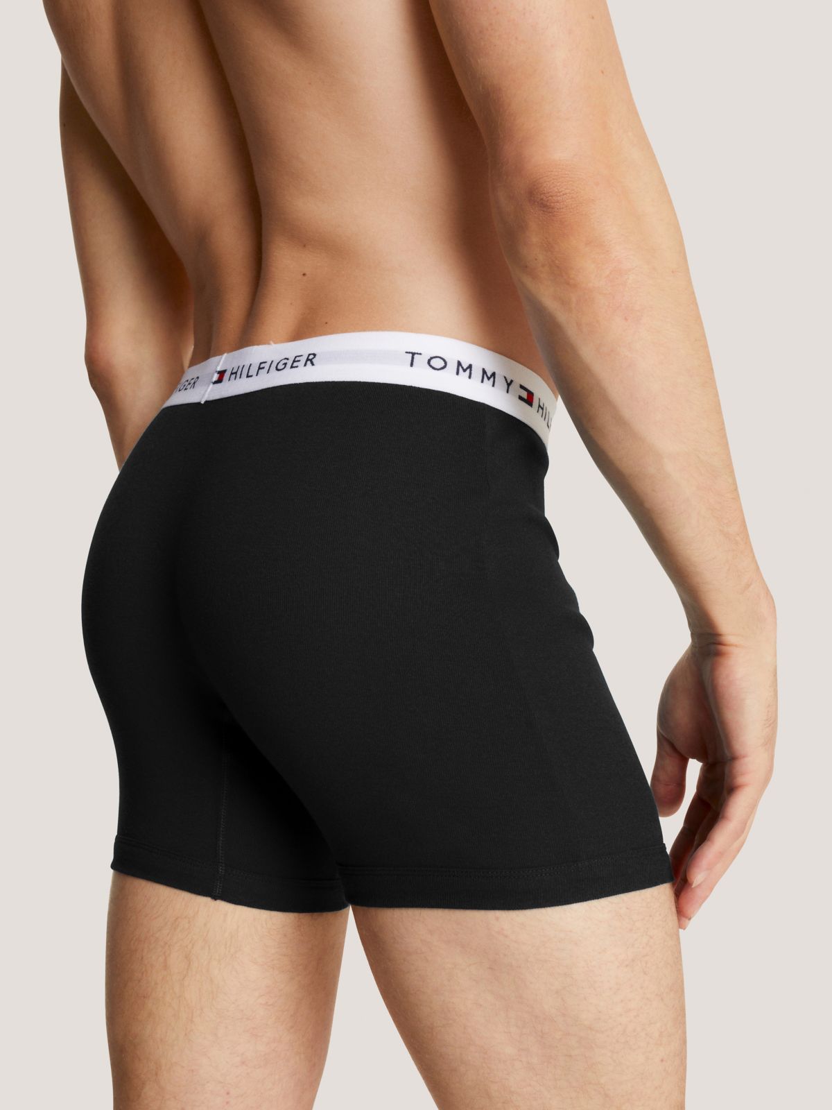 Cotton Classics Boxer Brief 3-Pack — Black