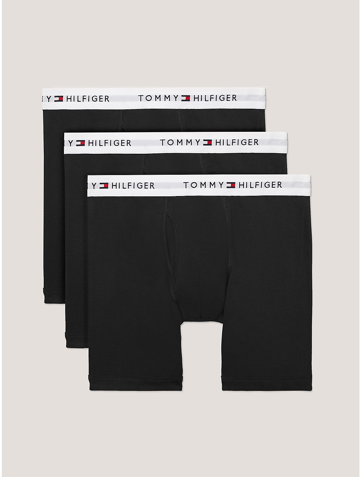 Tommy Hilfiger Men's Cotton Classics Boxer Brief 3-Pack - Black - XXL