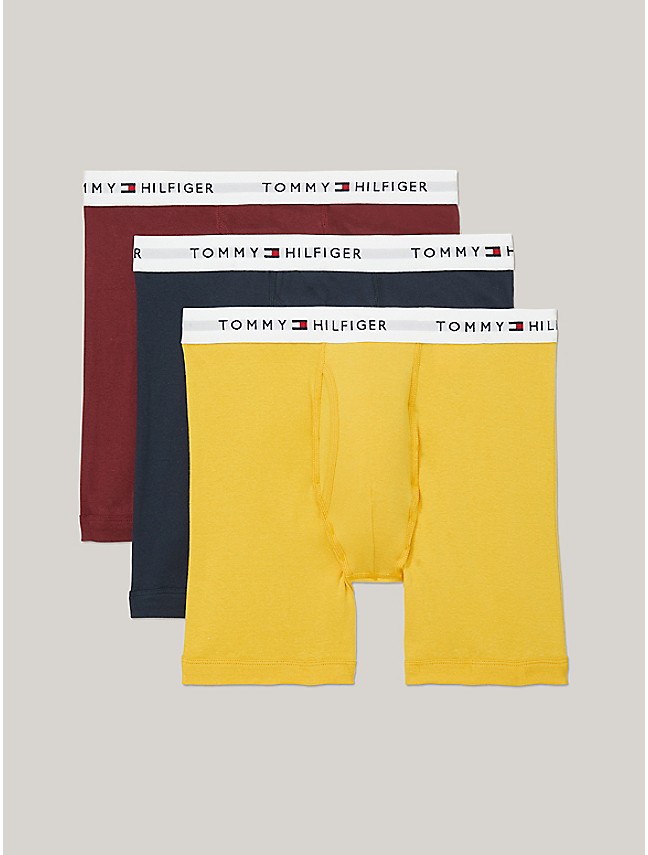 Tommy Hilfiger Mens Essential Repeat Trunks 3 Pack - Belle