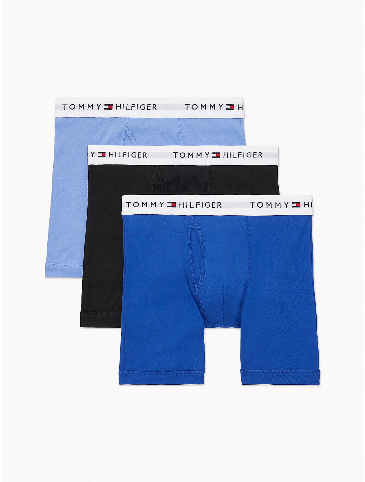 Tommy Hilfiger Men's Cotton Classics Boxer Brief 3-Pack - Blue - XL