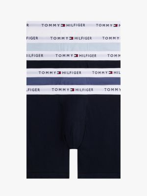 Cotton Classics Boxer Brief 5-Pack, Blue Wave