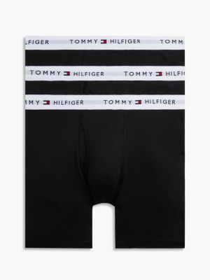 Трусы-боксеры Classics для мужчин, хлопок, 3 шт. — Tommy Hilfiger, цвет: Чёрный — фото 5
