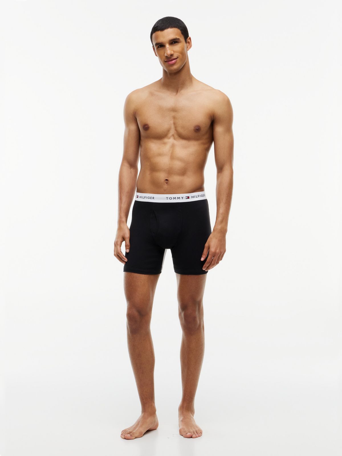 Cotton Classics Boxer Brief 3-Pack — Black