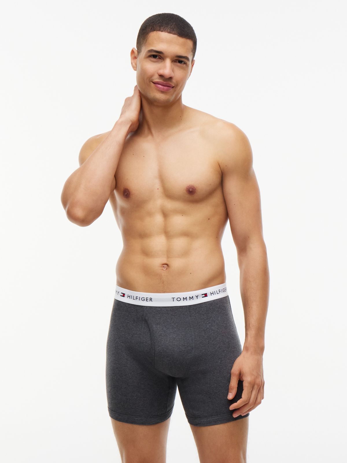 Cotton Classics Boxer Brief 3-Pack — Grey Heather