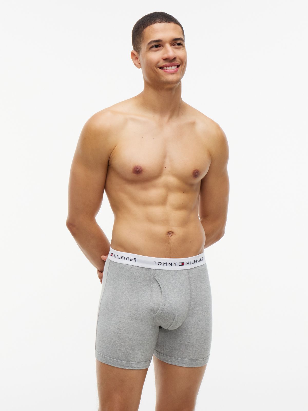 Cotton Classics Boxer Brief 3-Pack — Grey Heather