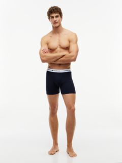 Cotton Classics Boxer Brief 3-Pack — Blue Wave 3