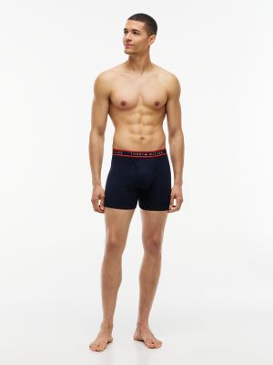 Трусы-боксеры Classics для мужчин, хлопок, 3 шт. — Tommy Hilfiger, цвет: Маковый — фото 3