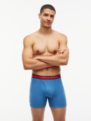 Трусы-боксеры Classics для мужчин, хлопок, 3 шт. — Tommy Hilfiger, цвет: Маковый — фото 7