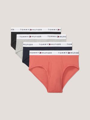 Tommy Hilfiger tanga brief with logo banding in sugar coral