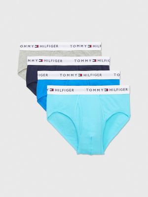 Cotton Classics Brief 4-Pack, Blue Curacao/Daphne Blue/Navy Blazer/Grey Heather