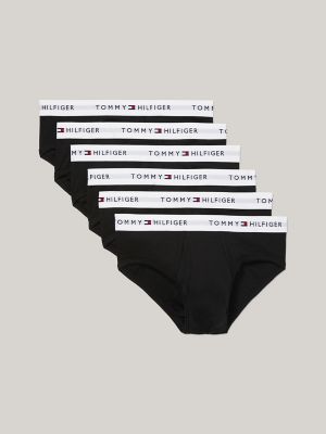 Tommy Hilfiger Women Briefs Underwear Pack of 3, Black (Black/Black/Black),  XS : : Fashion