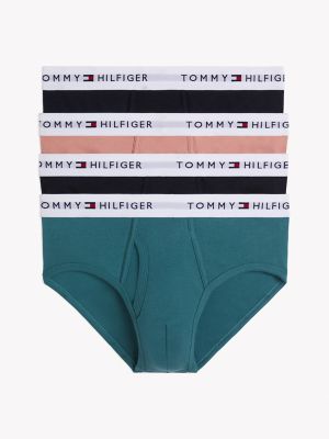 Cotton Classics Brief 4-Pack, Blue Silver
