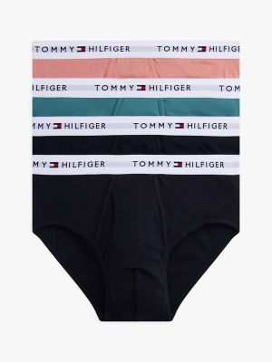 Cotton Classics Brief 4-Pack, Blue Silver