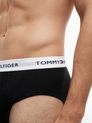 Трусы-брифы Classics для мужчин, хлопок, 4 шт. — Tommy Hilfiger, цвет: Чёрный — фото 4