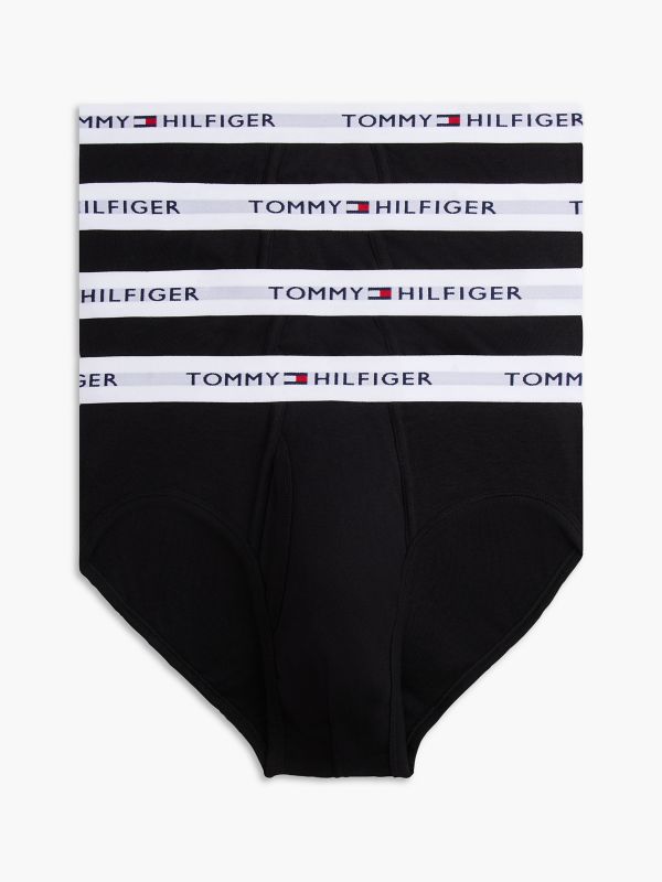 Cotton Classics Brief 4-Pack — Black