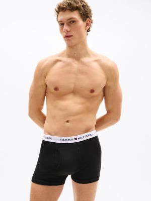 Бельё Classics для мужчин, хлопок, 3 шт. — Tommy Hilfiger, цвет: Чёрный — фото 2