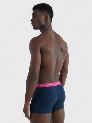Cotton Classics Trunk 3-Pack, Navy Blue/Lilac Rose Multi