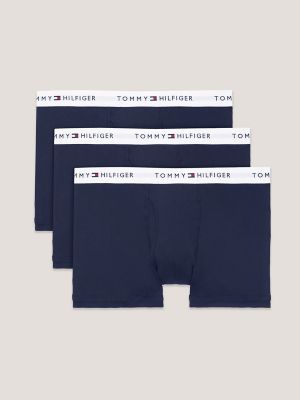 Men's Tommy Hilfiger 09T3492 Everyday Micro Performance Trunks - 3 Pack  (Blue Multi L) 