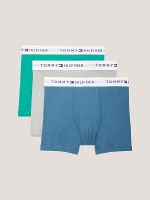 Cotton Classics Trunk 3-Pack, Green / Grey / Blue