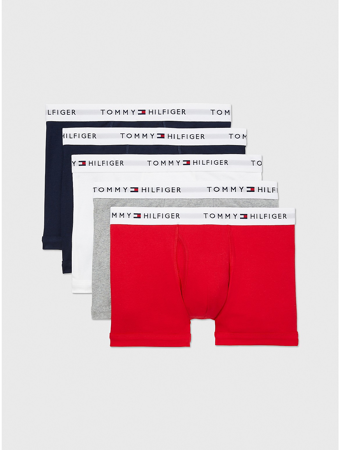 Tommy Hilfiger Men's Cotton Classics Trunk 5-Pack - Red - M