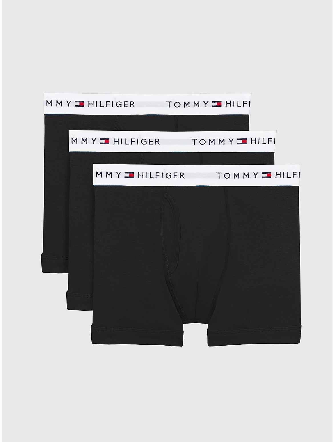 Tommy Hilfiger Men's Cotton Classics Trunk 3-Pack - Black - L