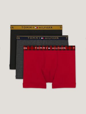 Men's Tommy Hilfiger 09T3492 Everyday Micro Performance Trunks - 3 Pack  (Blue Multi L) 