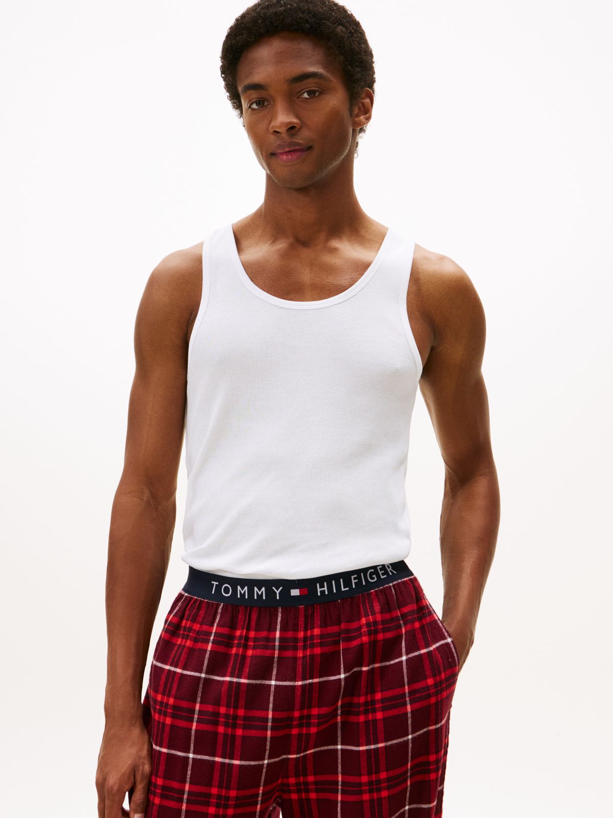 Cotton Classics Tank Undershirt 3-Pack — Red