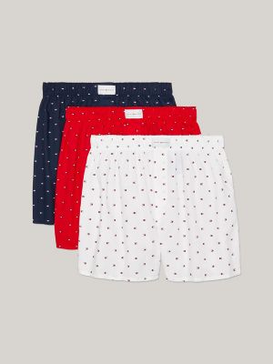 Tommy Hilfiger, Accessories, Kids 3 Pack Tommy Hilfiger Boxers Red White  Navy Size 67